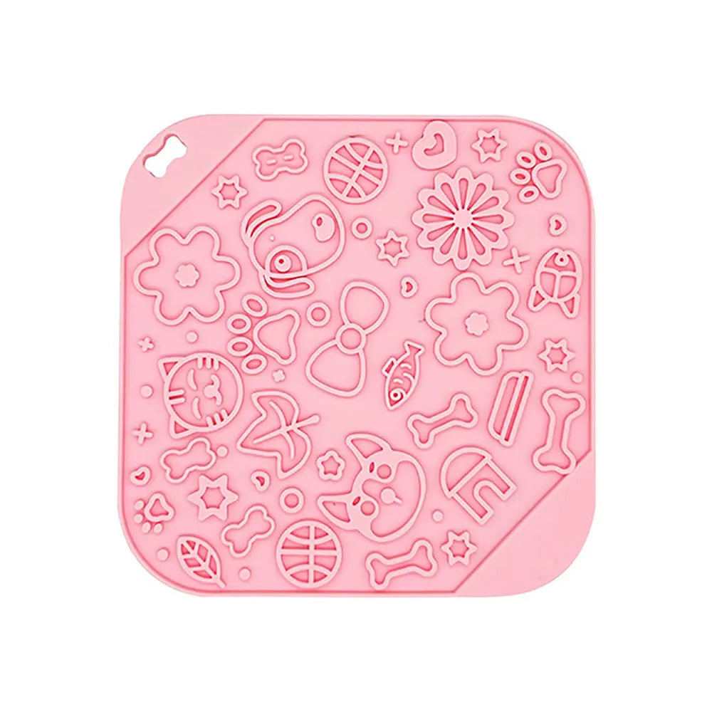 Tapis de Léchage à Ventouse pour Chien & Chat — Anti-Stress & Occupe au Bain 👅