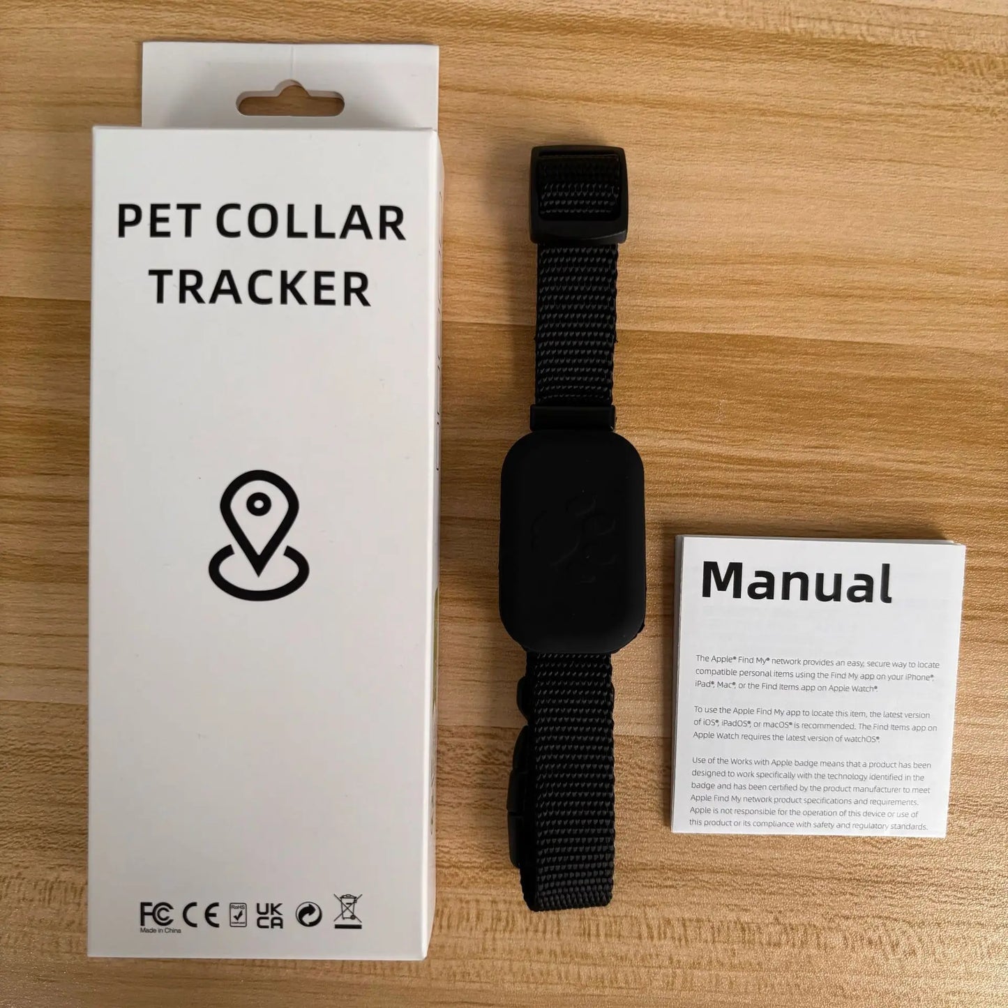 Traceur GPS pour Chien et Chat — Compatible Apple Find My, Étanche & Temps Réel