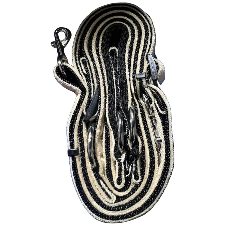 Laisse Multifonctionnelle Mains Libres pour Chien — Réglable, Double Mousqueton & Tissu Jean 🦮