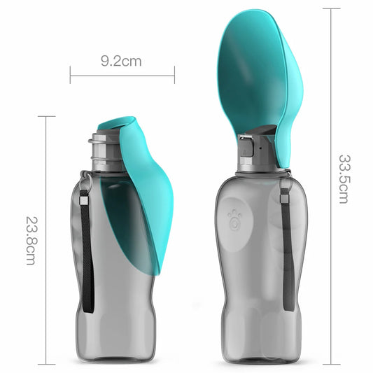 Gourde Portable 800ml pour Chien — Bol de Voyage Intégré, Parfait pour l'Été 🌞