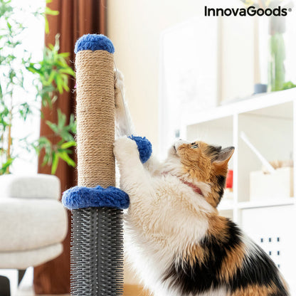 Griffoir et poteau de massage pour chat avec balle