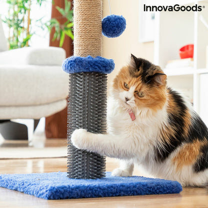 Griffoir et poteau de massage pour chat avec balle