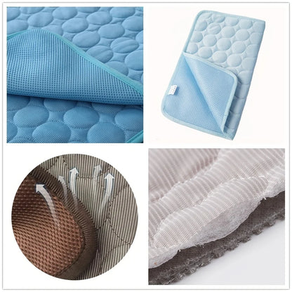 Tapis Rafraîchissant pour Chien et Chat — Gel Rafraîchissant, 7 Tailles, Parfait pour l'Été ☀️