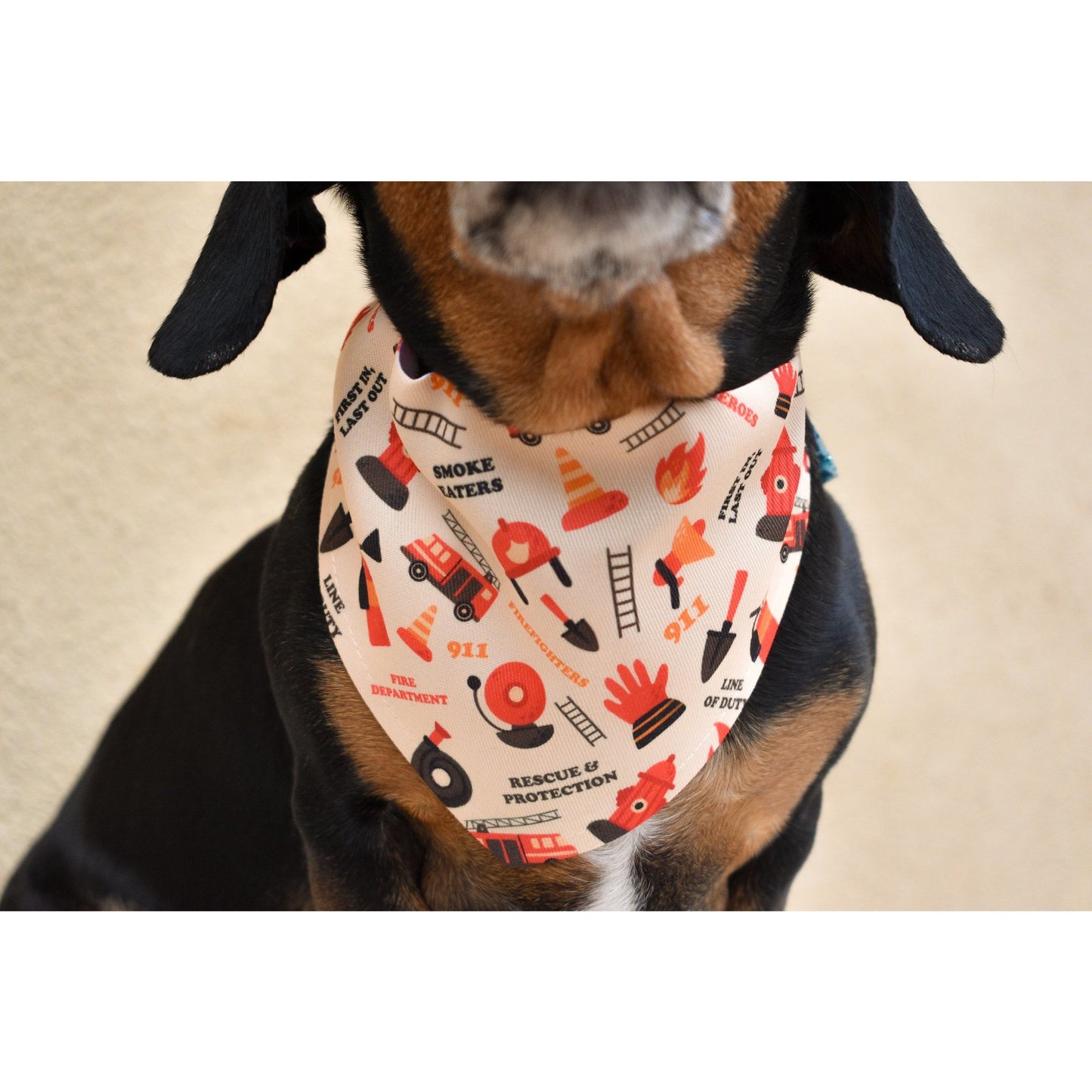 Bandana Pompier pour Chien