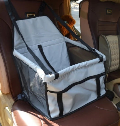 Siège de Voiture Sécurisé pour Chien & Chat — Panier Réhausseur Pliable & Imperméable 🚗