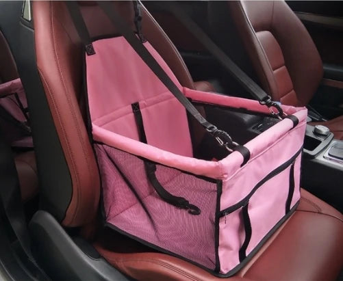 Siège de Voiture Sécurisé pour Chien & Chat — Panier Réhausseur Pliable & Imperméable 🚗