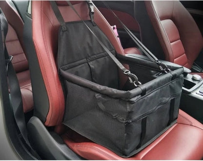 Siège de Voiture Sécurisé pour Chien & Chat — Panier Réhausseur Pliable & Imperméable 🚗
