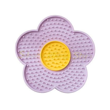 Tapis de Léchage à Ventouse pour Chien & Chat — Anti-Stress & Occupe au Bain 👅