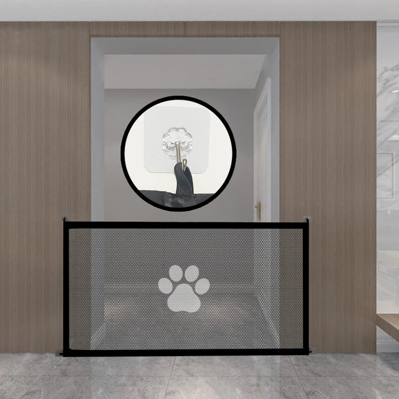 Barrière de Sécurité Pliable pour Chien & Chat — Maille Respirante, Portable & Facile à Installer 🚧