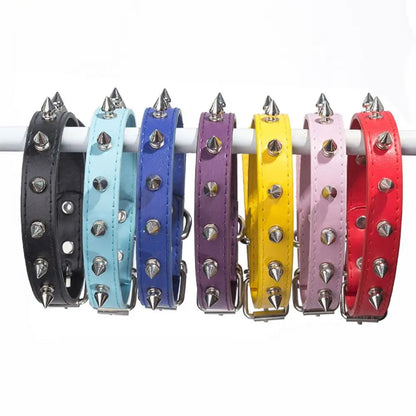Collier en Cuir Clouté pour Chien — Réglable, Style Rock & Tendance 🤘