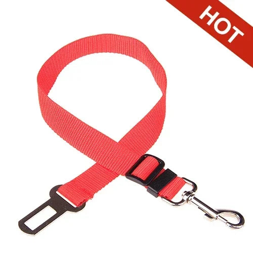 Ceinture de Sécurité Voiture Chien & Chat — Réglable, Clip Universel