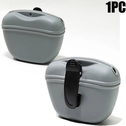 Sac à Friandises de Dressage pour Chien — Silicone, Fermeture Magnétique & Clip Ceinture 🎒