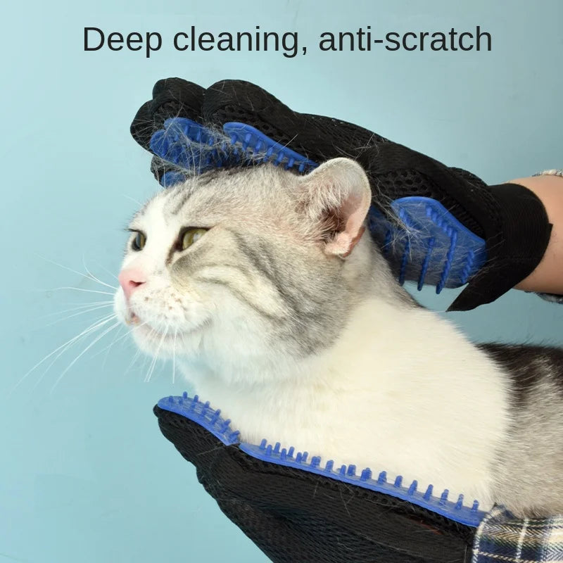 Gants de Toilettage en Silicone pour Chien et Chat — Brosse Douce & Épilation Facile