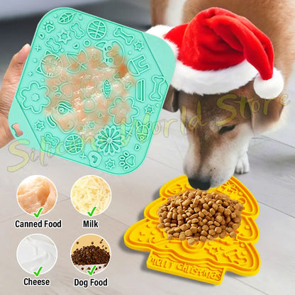 Tapis de Léchage à Ventouse pour Chien & Chat — Anti-Stress & Occupe au Bain 👅