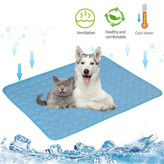 Tapis Rafraîchissant pour Chien et Chat — Gel Rafraîchissant, 7 Tailles, Parfait pour l'Été ☀️