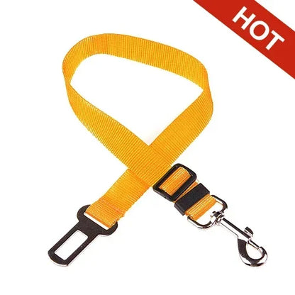 Ceinture de Sécurité Voiture Chien & Chat — Réglable, Clip Universel