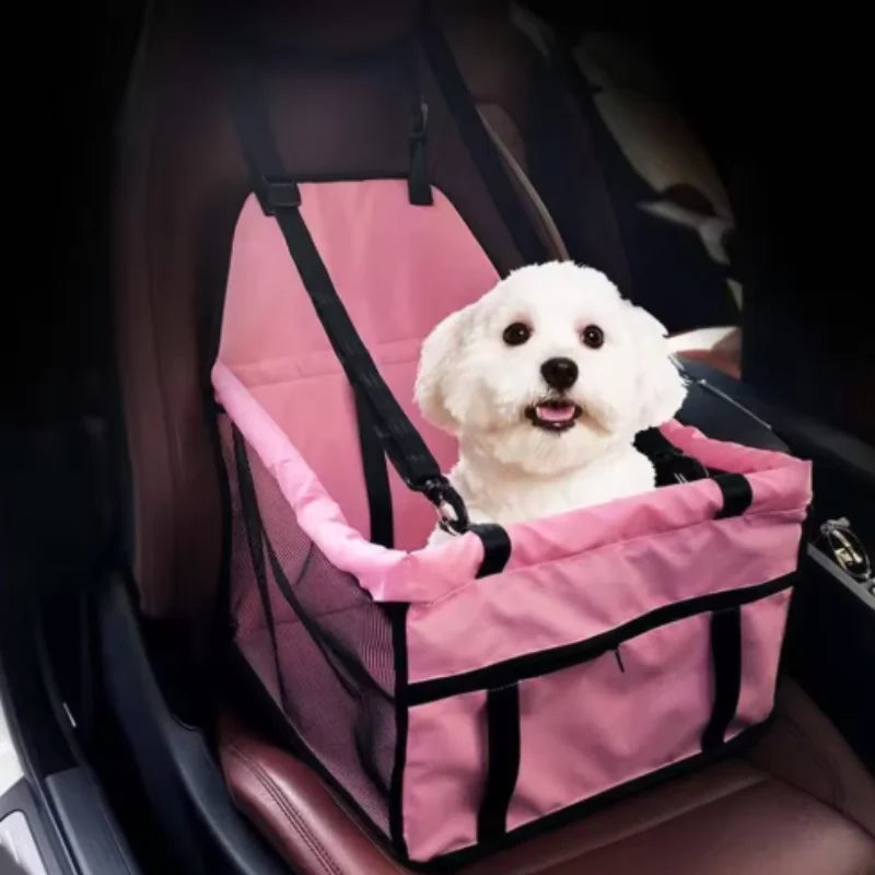 Siège de Voiture Sécurisé pour Petit Chien et Chat — Hamac Pliable & Confortable