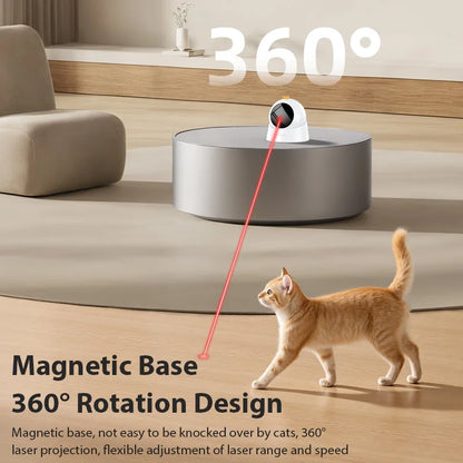Automatic Laser Cat Toy — Random, Rotating & Smart Movements 🔴