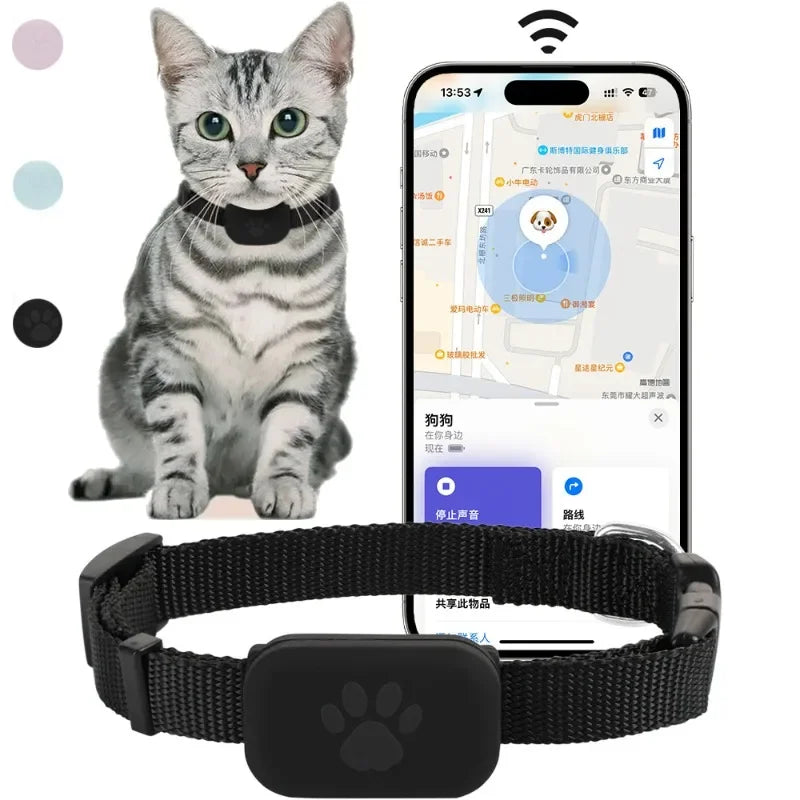 Traceur GPS pour Chien et Chat — Compatible Apple Find My, Étanche & Temps Réel