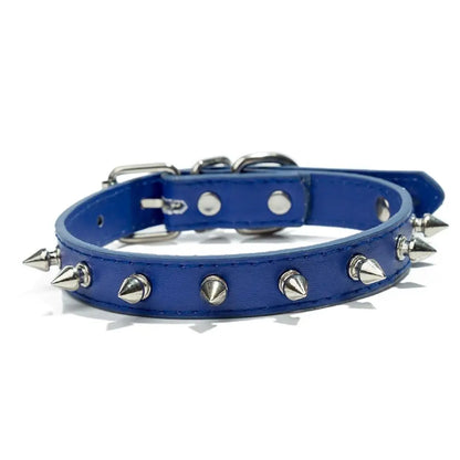 Collier en Cuir Clouté pour Chien — Réglable, Style Rock & Tendance 🤘