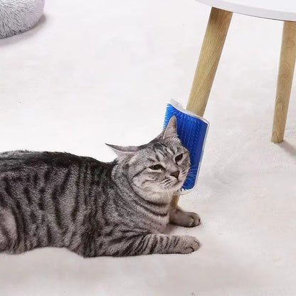 Brosse Auto-Toilettage Murale pour Chat — Il se Brosse Tout Seul, Anti-Poils & Massante 🐱