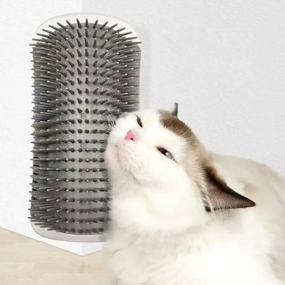 Brosse Auto-Toilettage Murale pour Chat — Il se Brosse Tout Seul, Anti-Poils & Massante 🐱