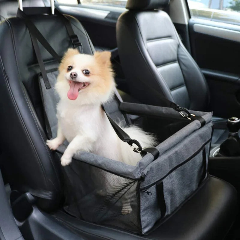 Siège de Voiture Sécurisé pour Petit Chien et Chat — Hamac Pliable & Confortable