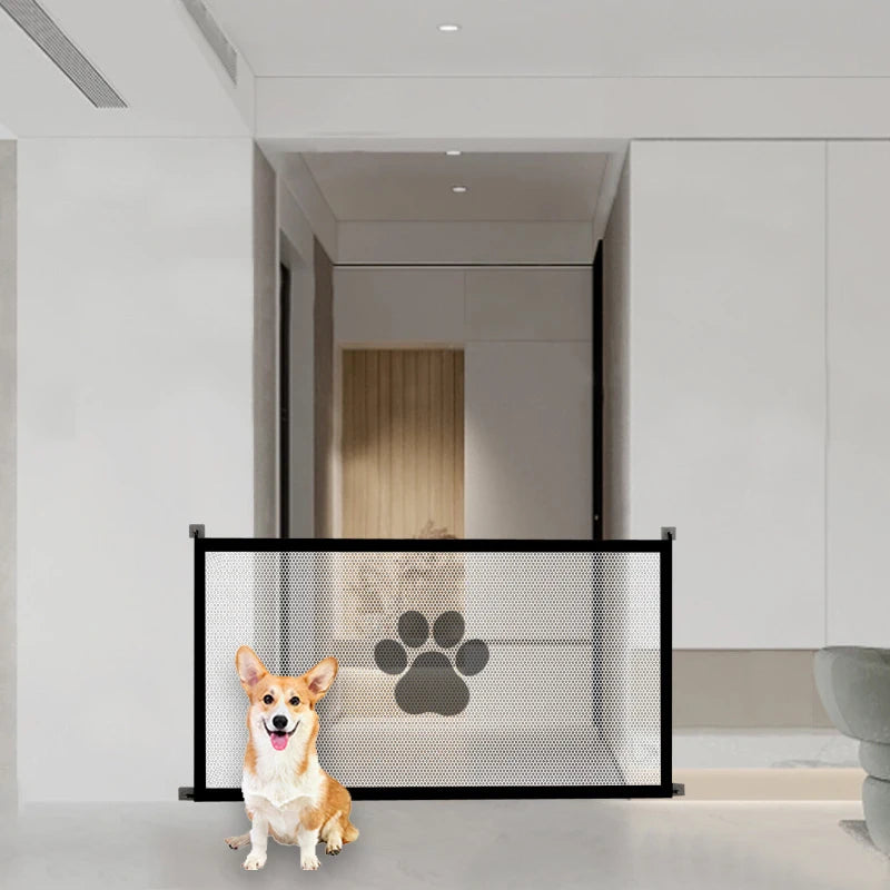 Barrière de Sécurité Pliable pour Chien & Chat — Maille Respirante, Portable & Facile à Installer 🚧