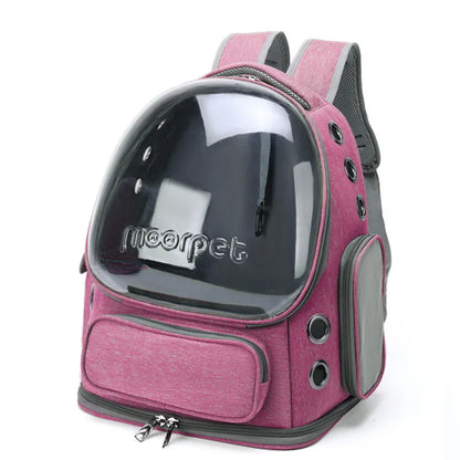 Sac à Dos Transparent pour Chat et Petit Chien — Respirant, Confortable & Stylé 🐾