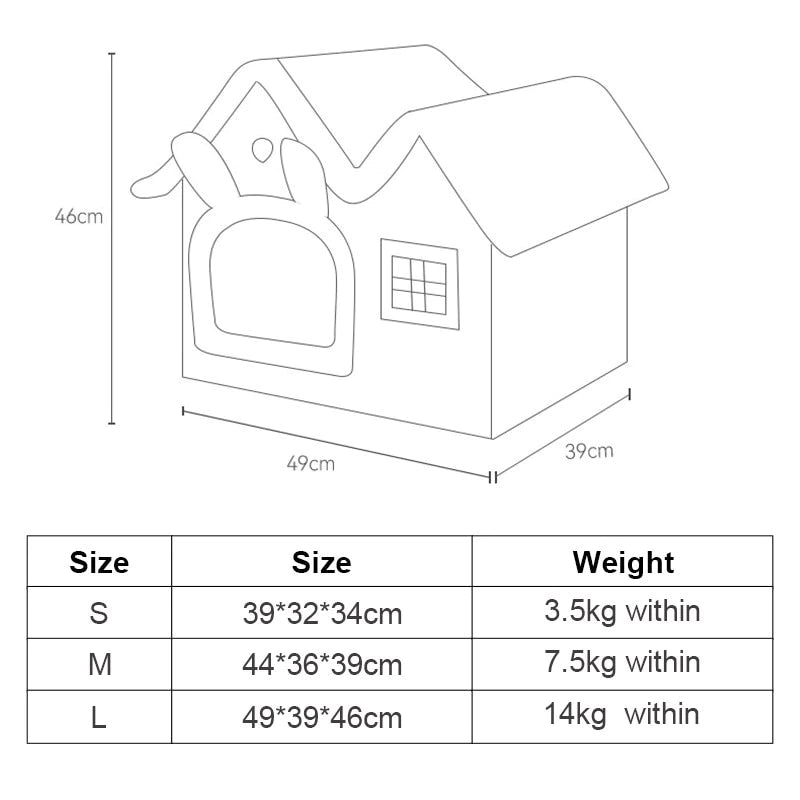 Niche Maison en Peluche — Toit Amovible