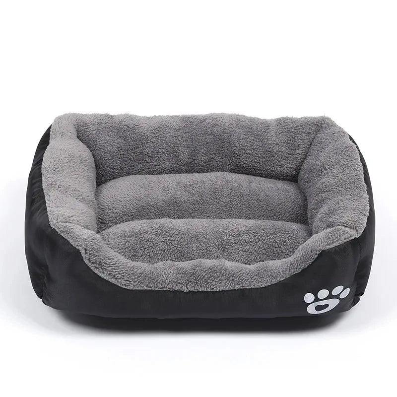 Canapé Carré Douillet pour Chien et Chat — Lavable, Chaud & Confortable