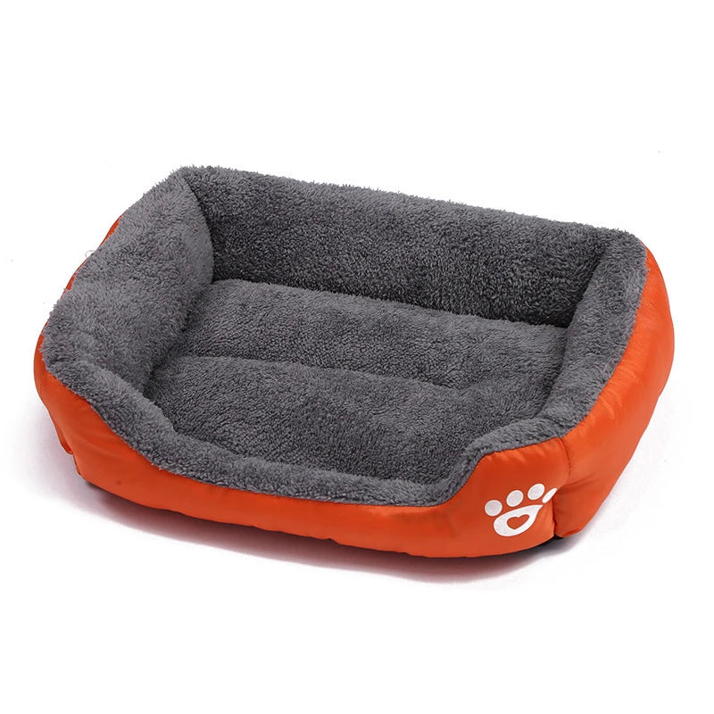 Canapé Carré Douillet pour Chien et Chat — Lavable, Chaud & Confortable