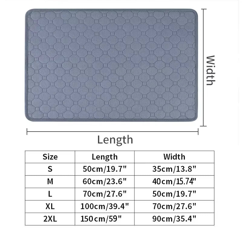 Tapis d'Éducation Lavable & Réutilisable pour Chien & Chiot — Absorbant, Antidérapant & Imperméable 🐾