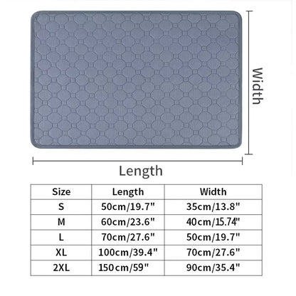 Tapis d'Éducation Lavable & Réutilisable pour Chien & Chiot — Absorbant, Antidérapant & Imperméable 🐾