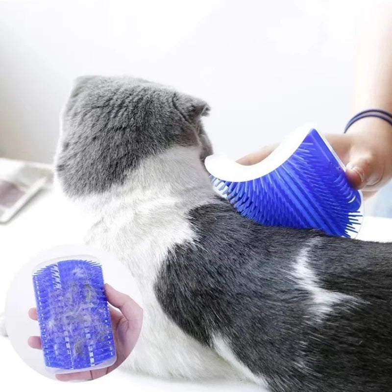 Brosse Auto-Toilettage Murale pour Chat — Il se Brosse Tout Seul, Anti-Poils & Massante 🐱