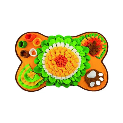 Tapis de Fouille Olfactif pour Chien — Anti-Ennui, Alimentation Lente & Stimulation Mentale 🐽