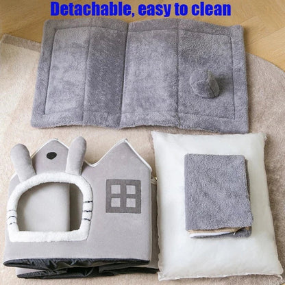 Niche Maison en Peluche — Toit Amovible