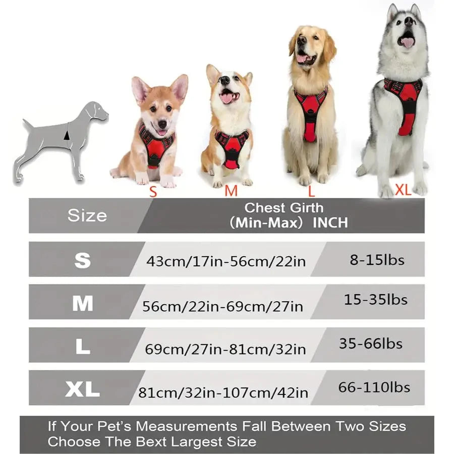 Harnais Anti-Traction Clip Avant pour Chien