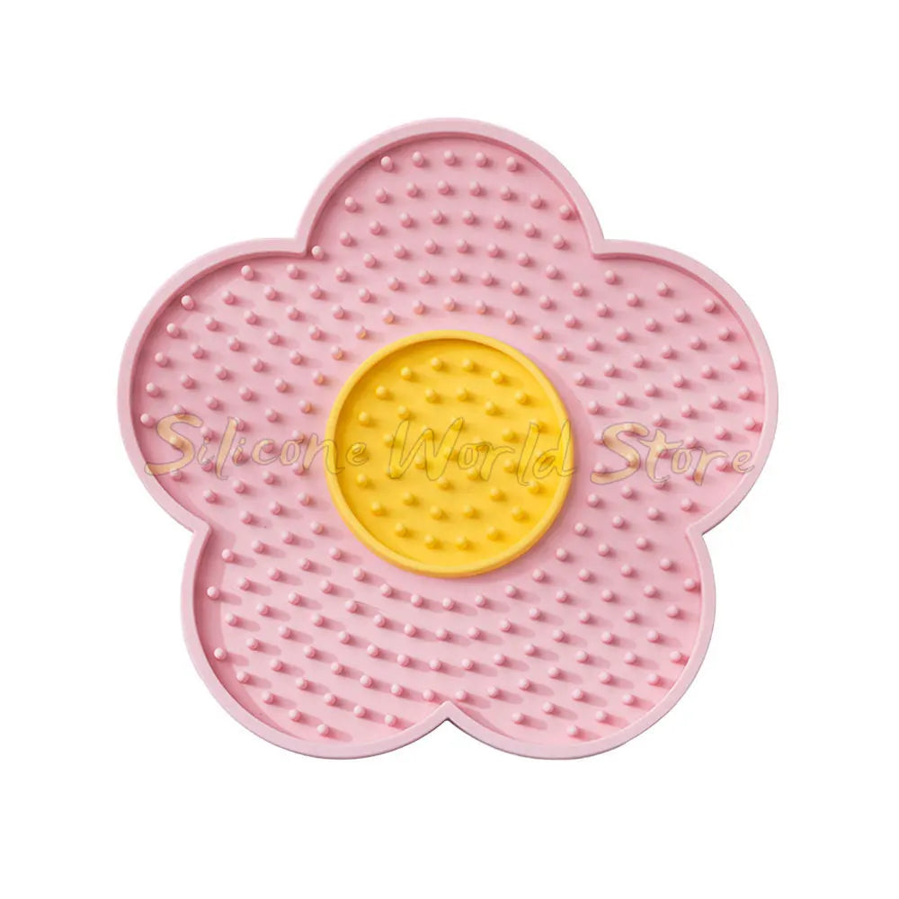 Tapis de Léchage à Ventouse pour Chien & Chat — Anti-Stress & Occupe au Bain 👅