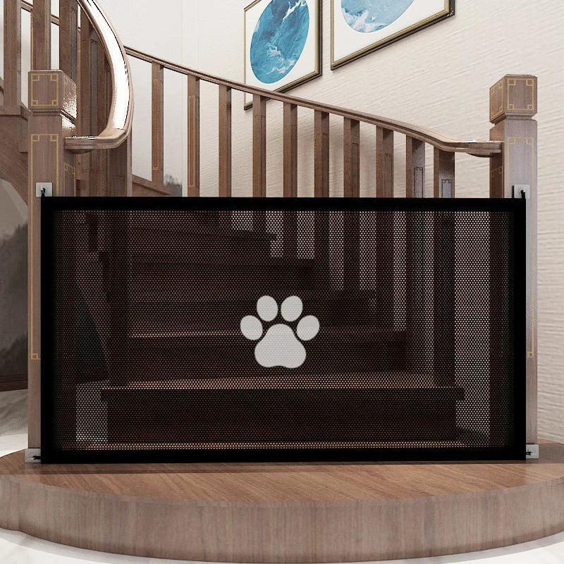 Barrière de Sécurité Pliable pour Chien & Chat — Maille Respirante, Portable & Facile à Installer 🚧