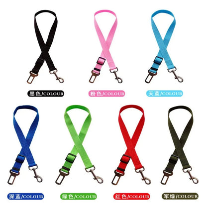 Ceinture de Sécurité Voiture Chien & Chat — Réglable, Clip Universel