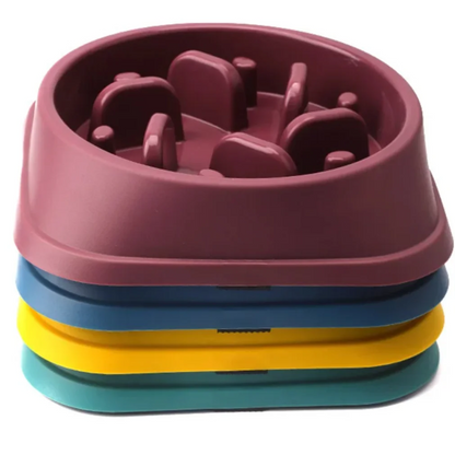 Gamelle Anti-Glouton pour Chien & Chat — Alimentation Lente, Antidérapante & Anti-Ballonnement 🍽️