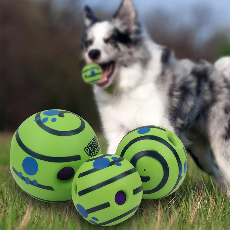 Balle Sonore « Giggle » pour Chien — Sons Rigolos, Sans Pile & Interactive 🔊