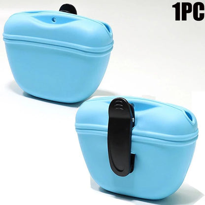 Sac à Friandises de Dressage pour Chien — Silicone, Fermeture Magnétique & Clip Ceinture 🎒