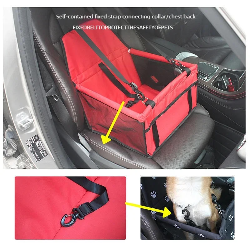 Siège de Voiture Sécurisé pour Petit Chien et Chat — Hamac Pliable & Confortable