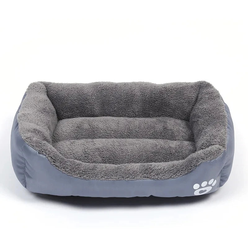Canapé Carré Douillet pour Chien et Chat — Lavable, Chaud & Confortable