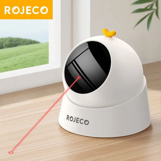 Automatic Laser Cat Toy — Random, Rotating & Smart Movements 🔴