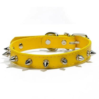 Collier en Cuir Clouté pour Chien — Réglable, Style Rock & Tendance 🤘