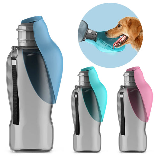 Gourde Portable 800ml pour Chien — Bol de Voyage Intégré, Parfait pour l'Été 🌞