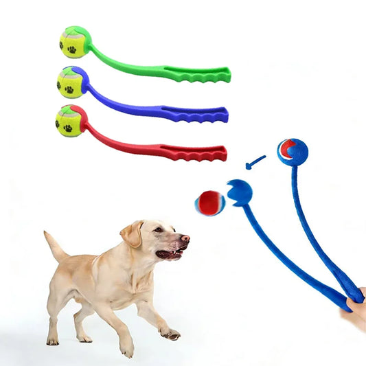 Lance-Balles à Main pour Chien — Poignée Ergonomique, Lancers Longs & Sans se Baisser 🎾